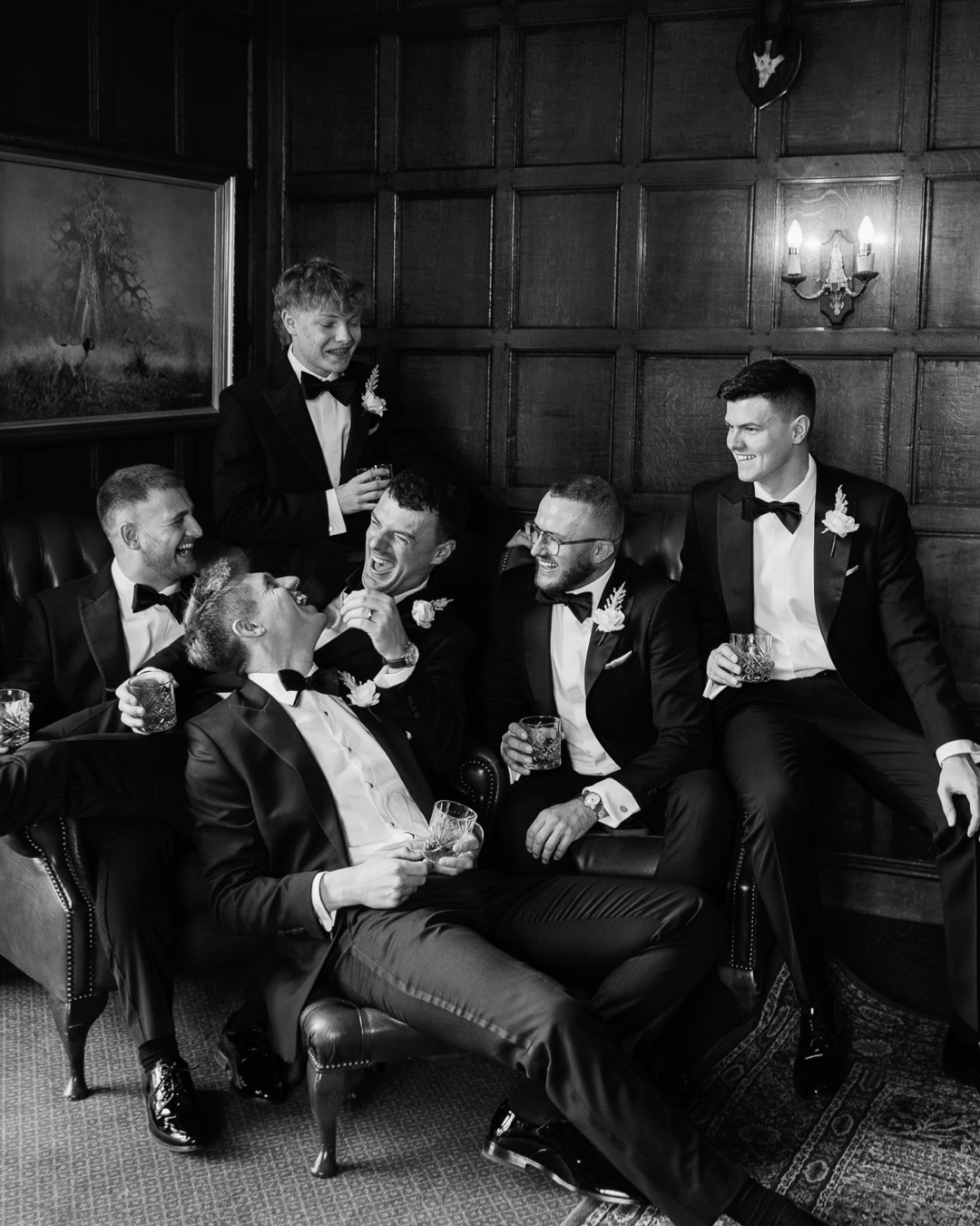 Groom prep, but make it effortless. Black tie, a proper single malt, and a morning that felt more like a moment than a checklist. The lads kept it cool, calm, and quietly confident exactly how it should be.A mix of refined details and natural energy, with just enough direction to keep things elevated without losing what’s real. This is where the day begins, where the atmosphere says everything without trying too hard. Clean, confident, and full of feeling the kind of memories that hold their weight over time.Groom prep wedding photography Goldsborough Hall, black tie groom style, luxury wedding morning moments, relaxed documentary wedding photographer UK, candid groom prep photos, editorial wedding photography groom, modern wedding photography Yorkshire, stylish groom morning prep, natural wedding moments, high end wedding photographer UK