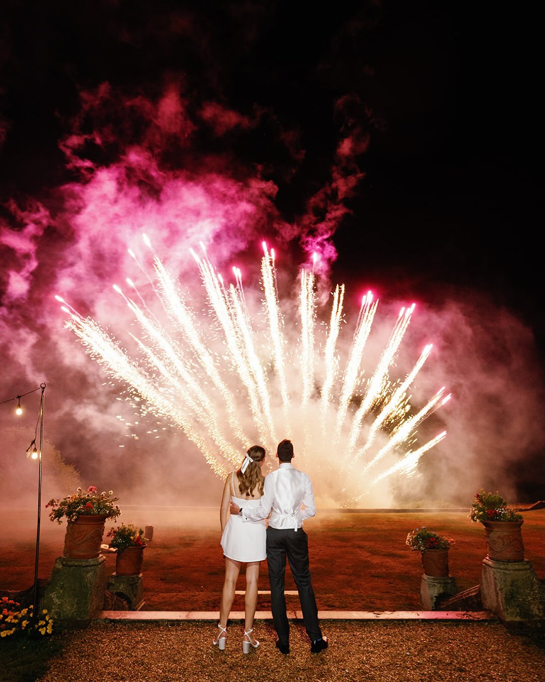 What better way to celebrate Bonfire Night than with a spark-filled finale?J&L’s wedding at the beautiful Frensham Hall in Surrey, ended in the most magical way - fireworks lighting up the night sky and their first evening as newlyweds. ✨💫Bride @louisacsmith
Groom @jimbob.miller
Venue @frenshamhallweddings
Florals @jasmineflowersuk
Hair & Makeup @sophiemillsbridal
Band @theninesband
Fireworks @flashpointfireworks
Dress @houseofstpatrick
Groom’s Shoes @loakeshoemakers
Bridesmaids @thisiswhistlesSurrey Wedding Photographer
London Editorial Wedding Photography
Frensham Hall Wedding Reception