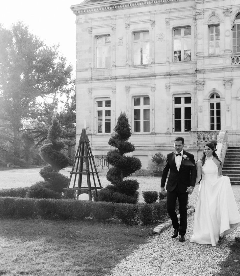 Georgina and Pete_chateau de la valouze Wedding Photographer_191025-0987BW